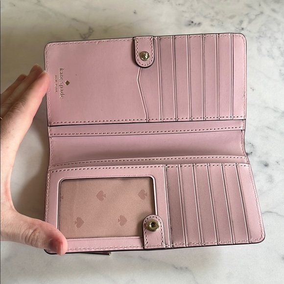 Kate Spade Pink Polka Dot Wallet - Picture 3 of 4